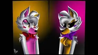 lolbit and ft foxy edit (song is outside by Calvin Harris)