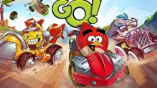 ANGRY BIRDS GO. Игра как мультик Енгри Бердс ГО. Злые птички гонки #1