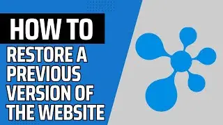 DecoNetwork Tutorial: How to Restore a Previously Published Version of the Website