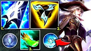 ASHE TOP BUT MY (W) IS NO COOLDOWN AND ITS BROKEN (NICE BUILD) - S14 Ashe TOP Gameplay Guide