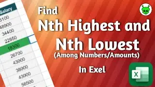 Find Nth Highest and Lowest Amounts in Excel 