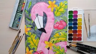 Как нарисовать ФЛАМИНГО / How to draw a FLAMINGO