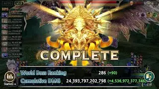 King's Raid - World Boss 3 - 4.5T - Esker as DPS