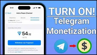 How to TURN ON! Telegram Monetization for your channel