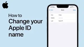 How To Change Your Apple ID Name