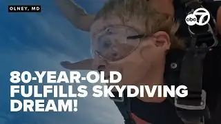 80-year-old Maryland woman fulfills skydiving dream