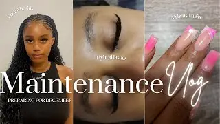 maintenance vlog | fulani braids + airbrush nails| south african youtuber