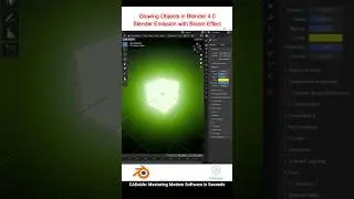 Glowing Objects in Blender 4.0 | Blender Emission with Bloom Effect 