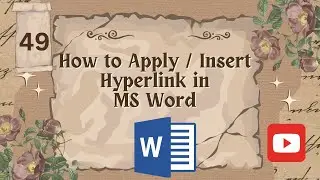 How to Insert Hyperlink in Word | Hyperlink in MS Word Document | MS Word Full Course in Urdu Free