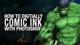 How to Digitally Comic Ink in Photoshop