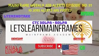 Mainframe Job Alerts: Top 10 Opportunities on 11th November 2023
