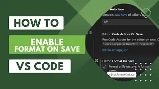 Auto Format on save|VS Code|IDE|Code Format|Settings