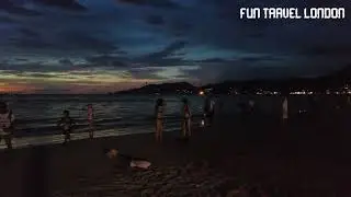 4K Amazing Views of Phuket Beach Thailand | Night Scenes  Phuket's Beach | #phukettrip #phuketbeach