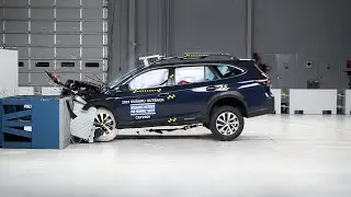 2023 Subaru Outback updated moderate overlap IIHS crash test