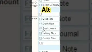 Tally Shortcut Keys Alt and Ctrl keys in Voucher | Tally Prime Useful Shortcuts #tallyprime #tally