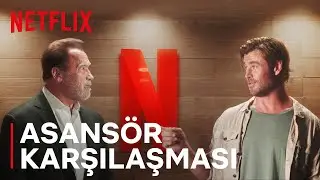 Arnold Schwarzenegger ve Chris Hemsworth Asansörde Karşılaşıyor | Netflix