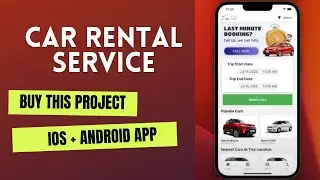 Car rental iOS & android project demo | React Native Project | iOS app project | WeezyTube