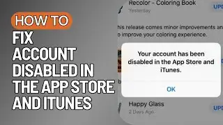 [FIXED] Your account has been disabled in the App Store and iTunes