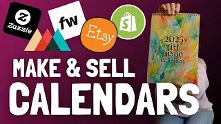 Print on Demand Calendars to Sell on Etsy, Shopify, Fourthwall & Zazzle