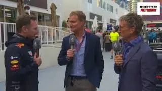F1 2018 Azerbaijan GP  Christian Horner AWKWARD Interview Post Race   Red Bull Team Boss Anaylsis