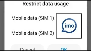 Imo Restrict Data Usage Problem Solve || Internet Data Problem