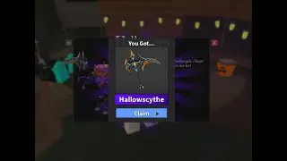 Getting the Hallowscythe with earned candies | Roblox Murder Mystery 2