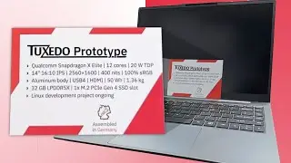 Tuxedo Computers teases Snapdragon X Elite Prototype Linux Laptop!