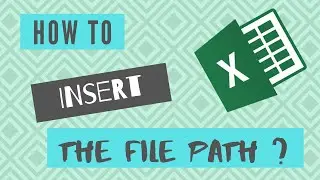 EXCEL TIPS | How to display the file path and name in Excel?