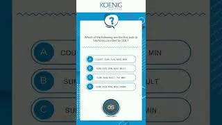 Learn Introduction To SQL Databases-55315 online | Koenig Solutions