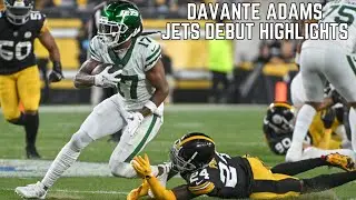 Davante Adams EVERY CATCH & TARGET in Jets Debut 🔥| Jets vs Steelers