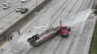 I-95 reopens after tanker truck crash in northwest Miami-Dade