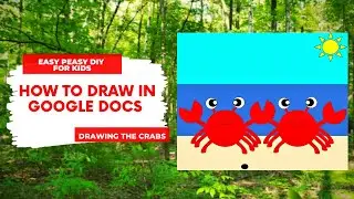 How To Draw Animals on Google Docs | Drawing the crabs with shapes