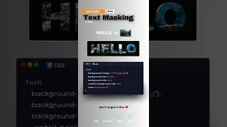 Image Over Text CSS  #css #coding #texture#shorts #youtube #youtubeshorts #trending #style