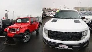 Test Driving a Jeep Wrangler and Ford Raptor