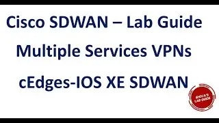 Adding New Services VPNs on cEdges Cisco IOS XE SDWAN routers