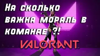 На сколько важна мораль в тиме ? | Valorant