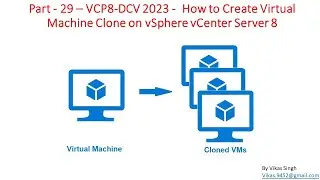 VCP8-DCV 2023 | Part-29 |  How to Create Virtual Machine Clone on vSphere  vCenter Server 8