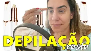 USEI A CANETA DEPILADORA DA SHOPEE NO MEU ROSTO