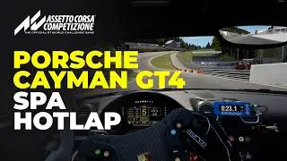 ACC Immersive Onboard Lap: Porsche Cayman GT4 @ Spa-Francorchamps (2.27.3) + Setup Link