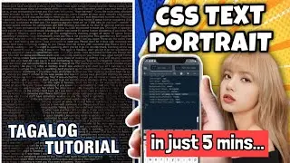 HOW TO DO HTML CSS TEXT PORTRAIT ON ANDROID | CSS TEXT PORTRAIT USING ANDROID | HTML CSS TUTORIAL