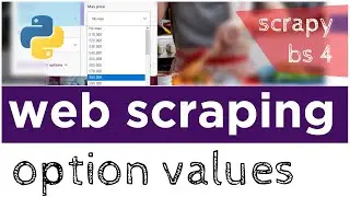 Web Scraping Drop Down Menus | How to get option values using Python | Scrapy and bs4 Beautiful Soup