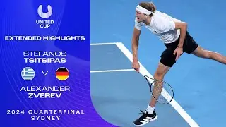 Stefanos Tsitsipas v Alexander Zverev Extended Highlights | United Cup 2024 Quarterfinal