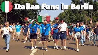 Italians fans arrive at Berlin's Olympic Stadium EURO 2024