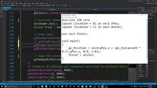 OpenGL   Instancing with gl InstanceID Vertex Shader Visual Studio 2017