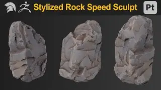 Rock Speed Sculpt in Zbrush and Texturing in Substance Painter
