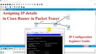 IP configuration in cisco router interface in packet tracer | Technical Hakim | Router Configuration