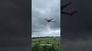 Jet2 737-300 low takeoff at Leeds!!! 