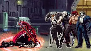 [KOF Mugen] Orochi Iori XIV Vs Bosses Rugal Bernstein Team