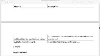 Daemon Thread in Java
