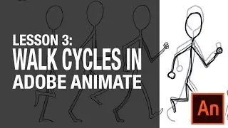 Lesson 3: Learn Adobe Animate/Flash - How to Create Walk Cycles